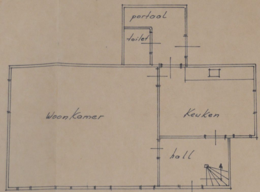 plattegrond noodwoning