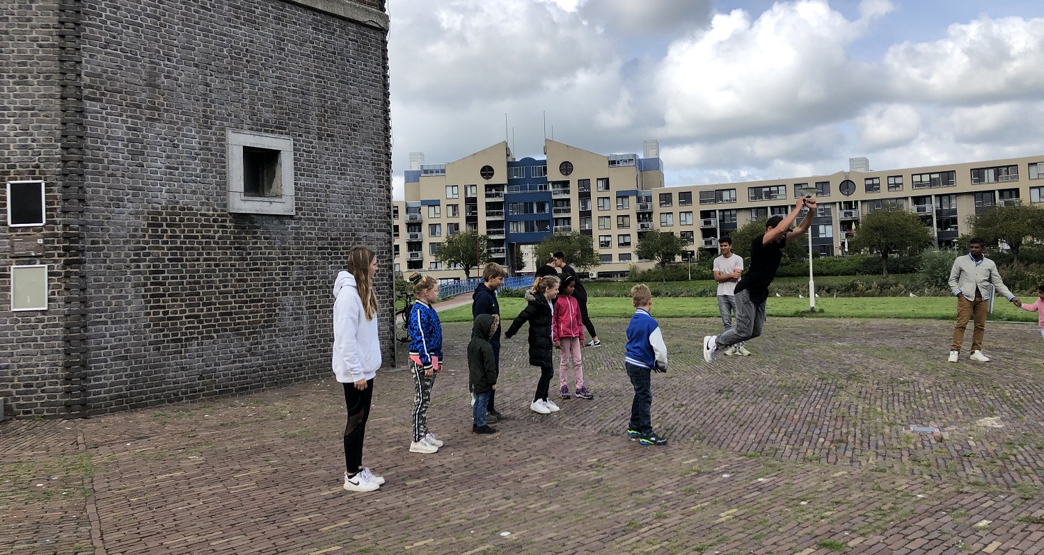 workshop freerun bij watertoren op dag van de architectuur