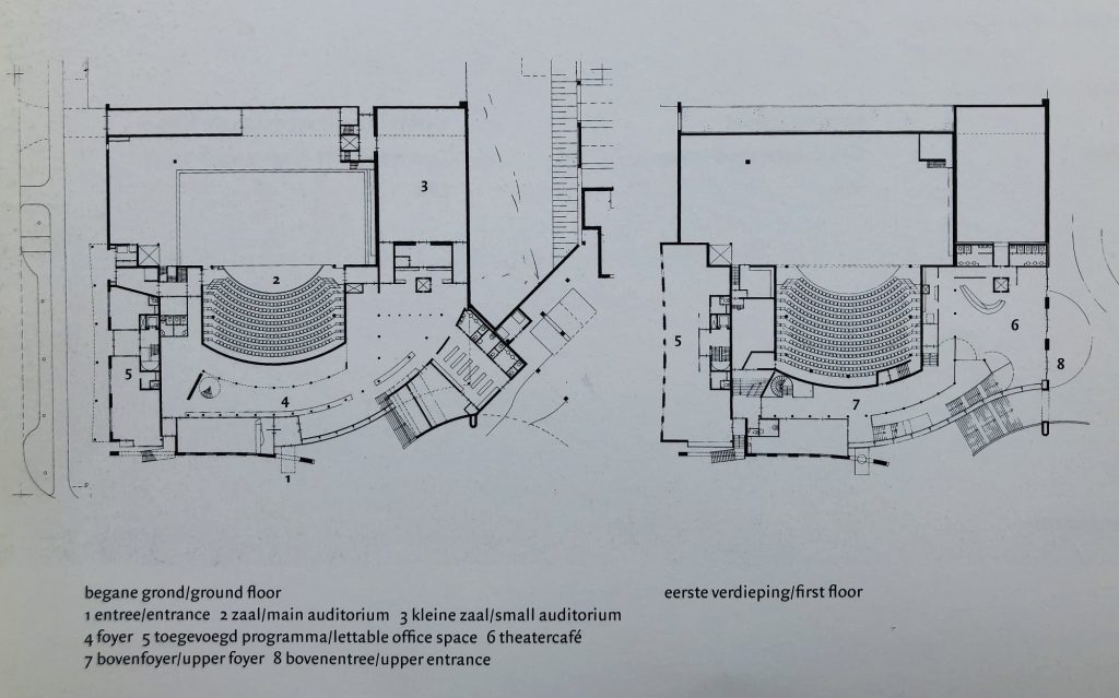 plattegrond stadstheater Zoetermeer  ontwerp van atelier PRO